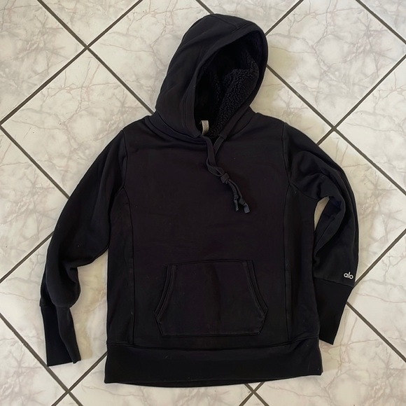 ALO Yoga Sweaters Alo Yoga Black Hoodie Poshmark